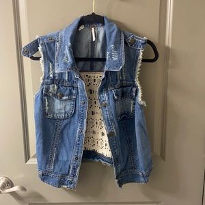 Free People denim vest